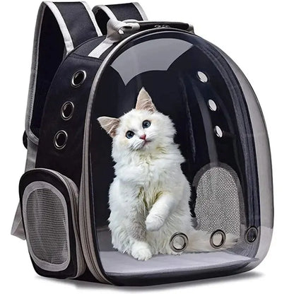 Portable Transparent Space Capsule for Cats